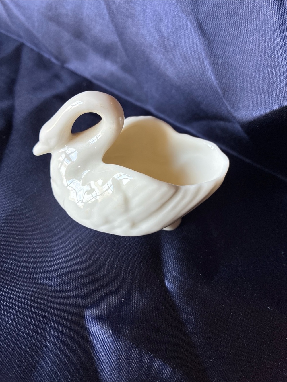 Lenox swan salt dip small trinket dish